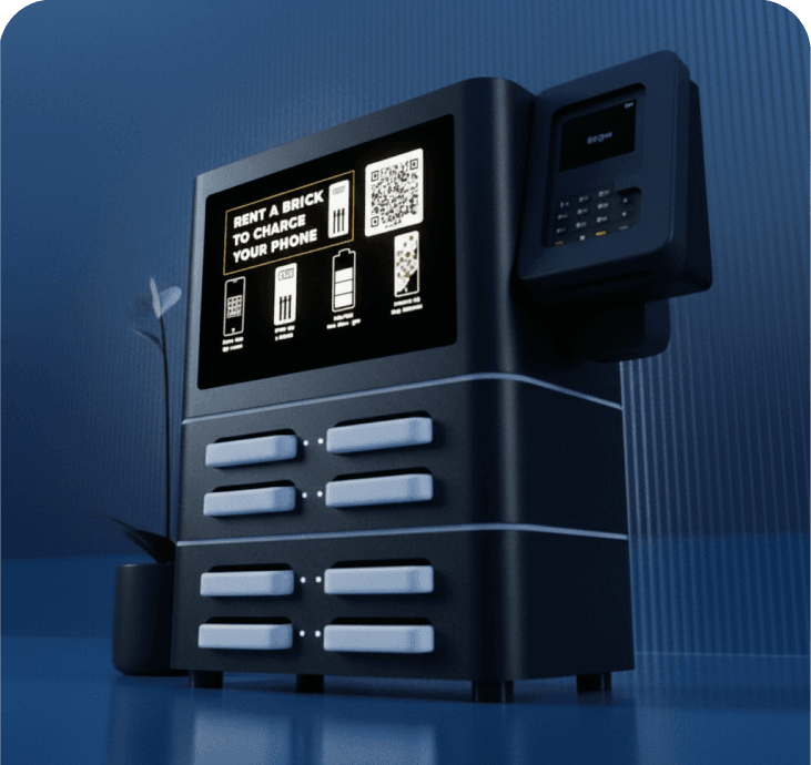 Brick Core station showing stackable design